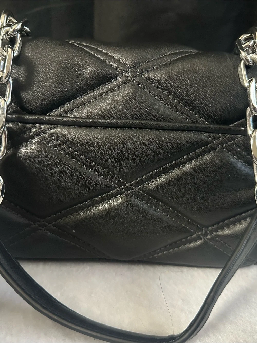 Michael Kors Quilted Black Chain Shoulder Bag